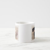 ダシュント(滑ら絵画か) - Dog Artオリジナル エスプレッソカップ (正面)