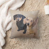 ダシュント(滑ら絵画か) - Dog Artオリジナル クッション (ブランケット)