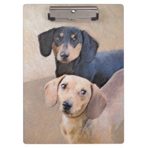 ダシュント(滑ら絵画か) - Dog Artオリジナル クリップボード