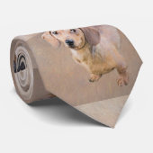 ダシュント(滑ら絵画か) - Dog Artオリジナル ネクタイ (ロール)