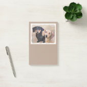 ダシュント(滑ら絵画か) - Dog Artオリジナル ポストイット (オフィス)