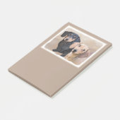 ダシュント(滑ら絵画か) - Dog Artオリジナル ポストイット (アングル)