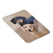 ダシュント(滑ら絵画か) - Dog Artオリジナル マグネット (右側)