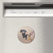 ダシュント(滑ら絵画か) - Dog Artオリジナル マグネット (インサイチュ (食洗機))