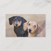 ダシュント(滑ら絵画か) - Dog Artオリジナル 名刺 (裏面)