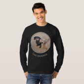 ダシュント(滑ら絵画か) - Dog Artオリジナル Tシャツ (正面フル)