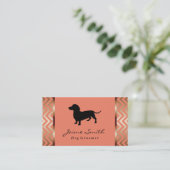 ダシュント | 犬のトリマー 名刺 (スタンド正面)