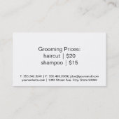 ダシュント | 犬のトリマー 名刺 (裏面)