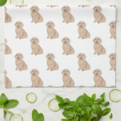 ダシュント（長髪、赤） キッチンタオル (折り畳み)