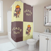 ダシュント | Peace Out! |フラワーパワー シャワーカーテン (インサイチュ)