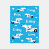 ダシュントIVDD車いすウィナードッグブランケット フリースブランケット (正面)