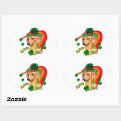 ダシュントSt patricks 楕円形シール (シート)