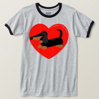 ダシュントTシャツ赤いハート Tシャツ