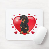 ダシュントValentines Day Gif動揺してマママドッグL マウスパッド (マウス)