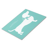 ダシュントWiener犬の子犬メモ帳 ノートパッド (アングル)