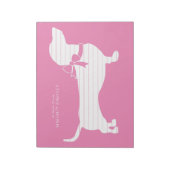 ダシュントWiener犬の子犬メモ帳 ノートパッド (回転)