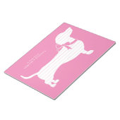 ダシュントWiener犬の子犬メモ帳 ノートパッド (アングル)