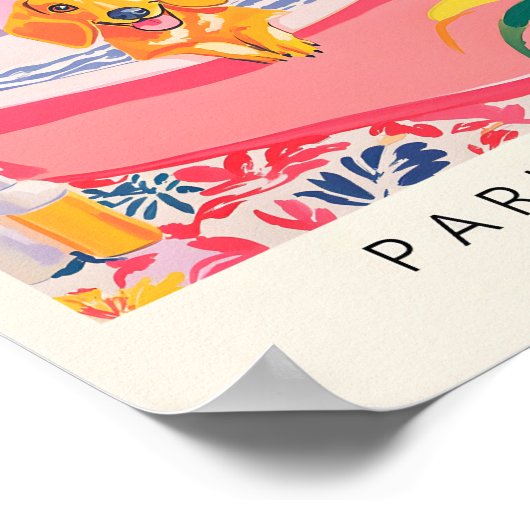 ダシュンドアートプリントおもしろい、バスルームのウォールアート、ミッド ポスター (角)