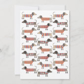 ダシュンドウィナーソーセージドッグバースデーパーティー 招待状 (裏面)