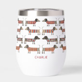 ダシュンドウィナーソーセージドッグパーソナライズされた (背面)