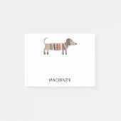 ダシュンドウィナーソーセージドッグパーソナライズされた ポストイット (正面)