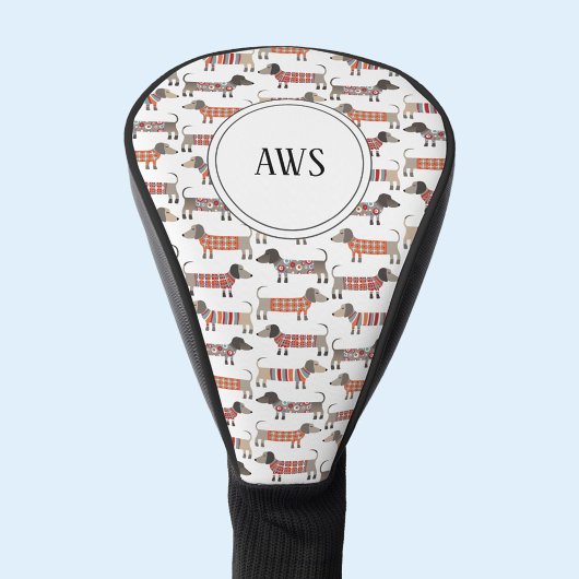 ダシュンドウィナーソーセージドッグモノグラム ゴルフヘッドカバー