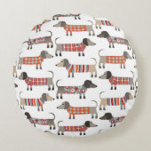 ダシュンドウィナーソーセージドッグ ラウンドクッション (正面)