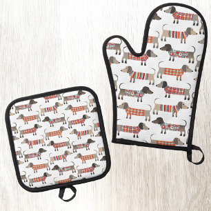 ダシュンドウィナーソーセージドッグ 鍋つかみ&鍋敷きセット