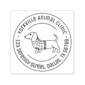 ダシュンドウィナードグベテリアンリアンラウンドアドレス セルフインキングスタンプ (デザイン)