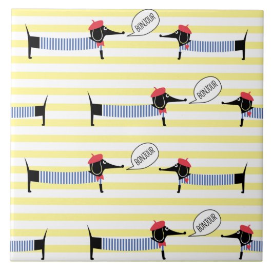 ダシュンドウィナードッグボンジュール タイル (正面)