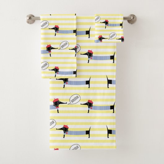 ダシュンドウィナードッグボンジュール バスタオルセット (インサイチュ)