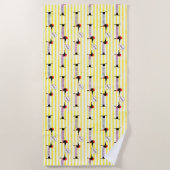 ダシュンドウィナードッグボンジュール ビーチタオル (正面)