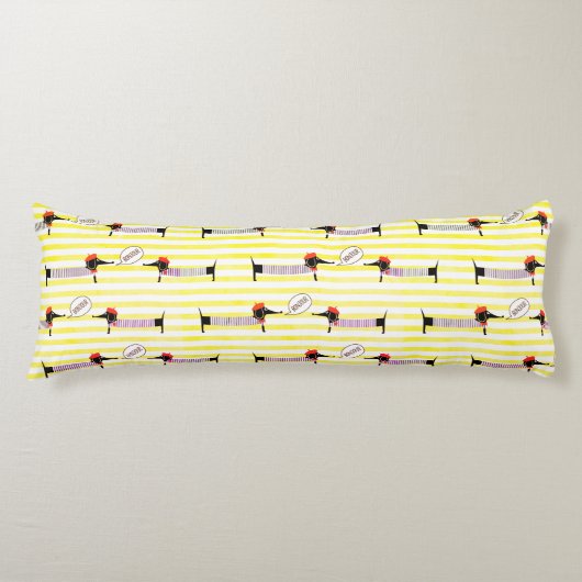 ダシュンドウィナードッグボンジュール ボディピロー (正面)