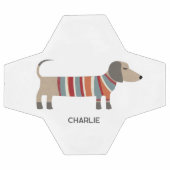 ダシュンドウィーナードッグパーソナライズされた サッカーボール (フラット)