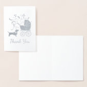 ダシュンドウィーナードッグベビーシャワーブルーボーイ 箔カード (ディスプレー)