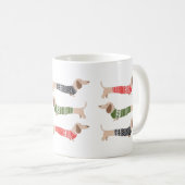 ダシュンドウィーナードッグペットラバークリスマスプレゼント コーヒーマグカップ (正面右)