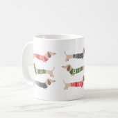 ダシュンドウィーナードッグペットラバークリスマスプレゼント コーヒーマグカップ (正面左)