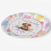 ダシュンドウォーター色紙プレート ペーパープレート (アングル)