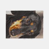 ダシュンドウグウォーターカラー油絵を描アート フリースブランケット (正面(横))