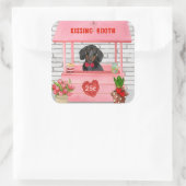 ダシュンドウグバレンタインデーキスをするス スクエアシール (バッグ)