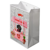 ダシュンドウグバレンタインデーキスをするス ミディアムペーパーバッグ (裏面アングル)