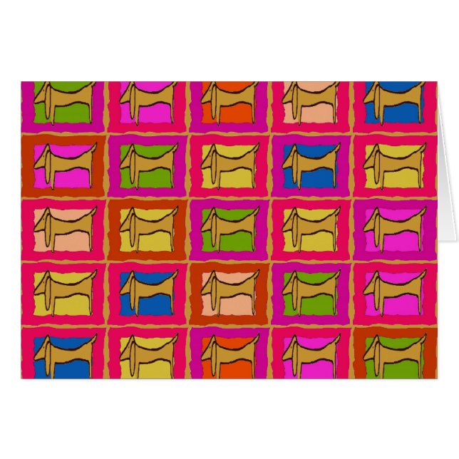 ダシュンドキルトタイル張り犬 (正面横)