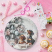 ダシュンドクリスマスパーティー紙プレート ペーパープレート (パーティー)