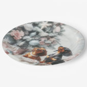 ダシュンドクリスマスパーティー紙プレート ペーパープレート (アングル)