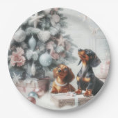 ダシュンドクリスマスパーティー紙プレート ペーパープレート (正面)