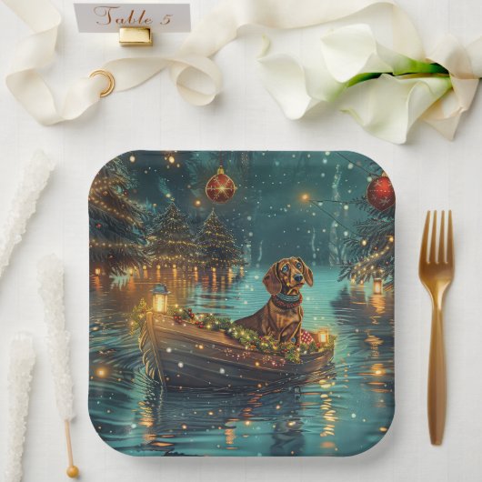 ダシュンドクリスマスフェスティバル航海 ペーパープレート (ウェディング)