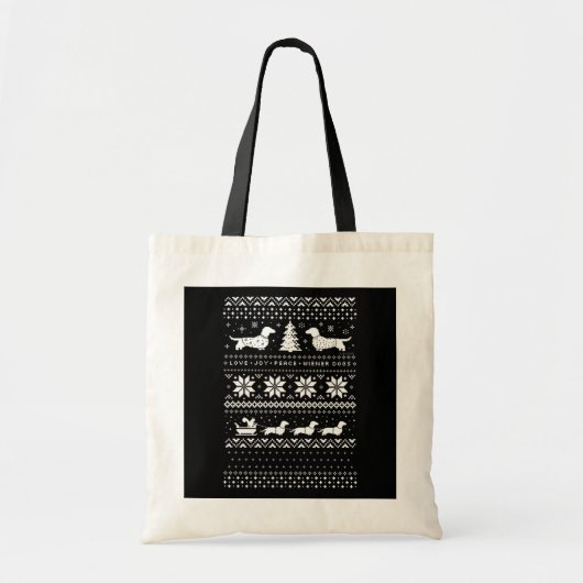 ダシュンドクリスマス トートバッグ (正面)