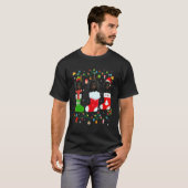 ダシュンドグッズ3クリスマスソックスクリスマスD Tシャツ (正面フル)