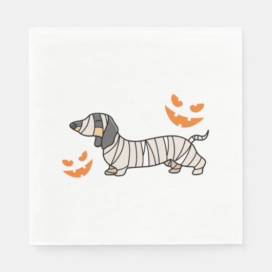 ダシュンドグッドハロウィンキャンディーコーンフルムーン スタンダードランチョンナプキン (正面)