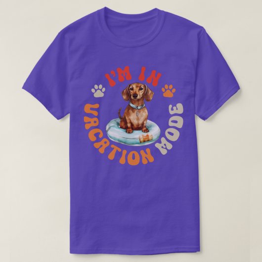 ダシュンドグッドバケーションモード Tシャツ (デザイン正面)